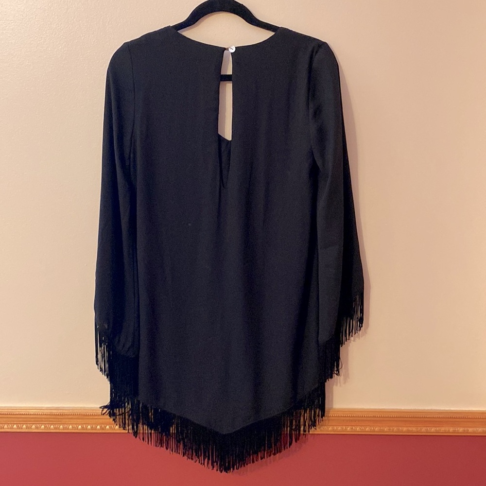 Show Me Your Mumu Fringe Bell Sleeve Dress Size XS - Picture 5 of 7